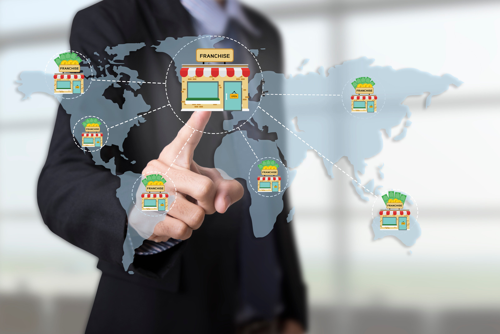 alt = Marketing branding retail franchise License. strategy concept. Franchise"