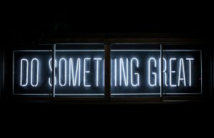 Do Something Great neon sign