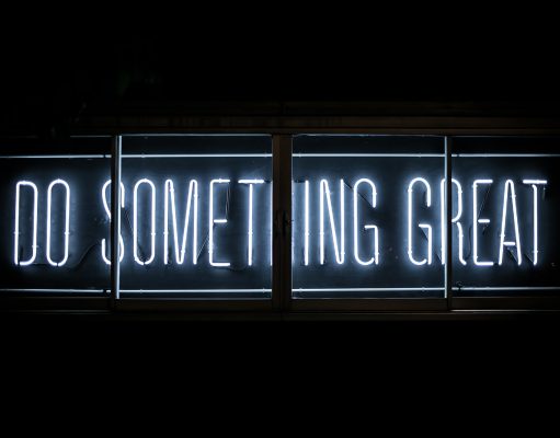 Do Something Great neon sign
