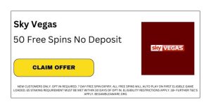 Sky Vegas 50 Free Spins No Deposit