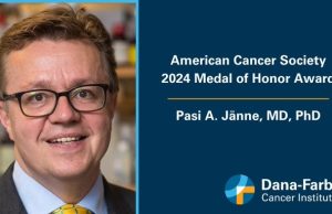Scientific Director of the Belfer Center for Applied Cancer Science Receives the American Cancer Society’s 2024 Medal of Honor