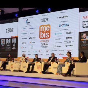 MEBIS 2026 payments innovation panel on stage in Dubai: Dubai's MEBIS 2026: Sends CEO Alona Shevtsova joins the payments innovation panel